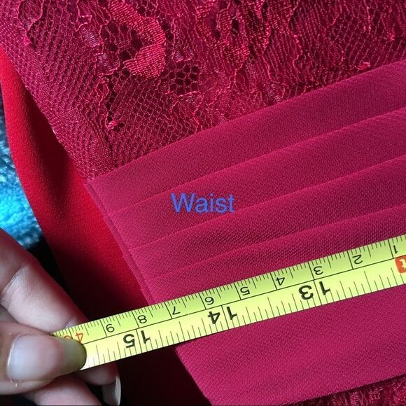 Formal JJs house red dress 📏measurements in pics - Picture 5 of 6